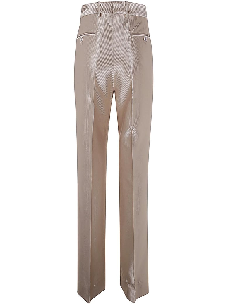 woven flared trousers by Selfnex