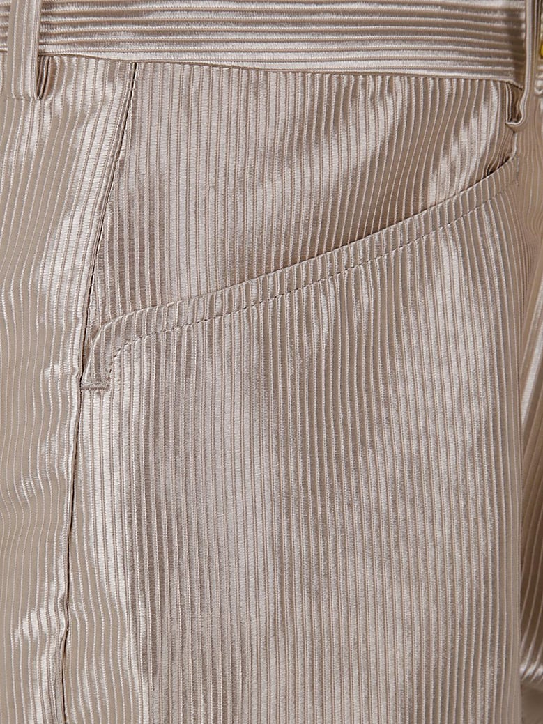 woven flared trousers by Selfnex