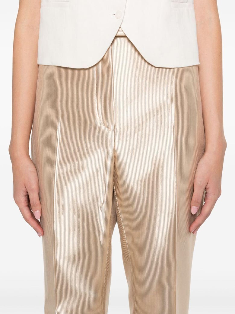 woven flared trousers by Selfnex