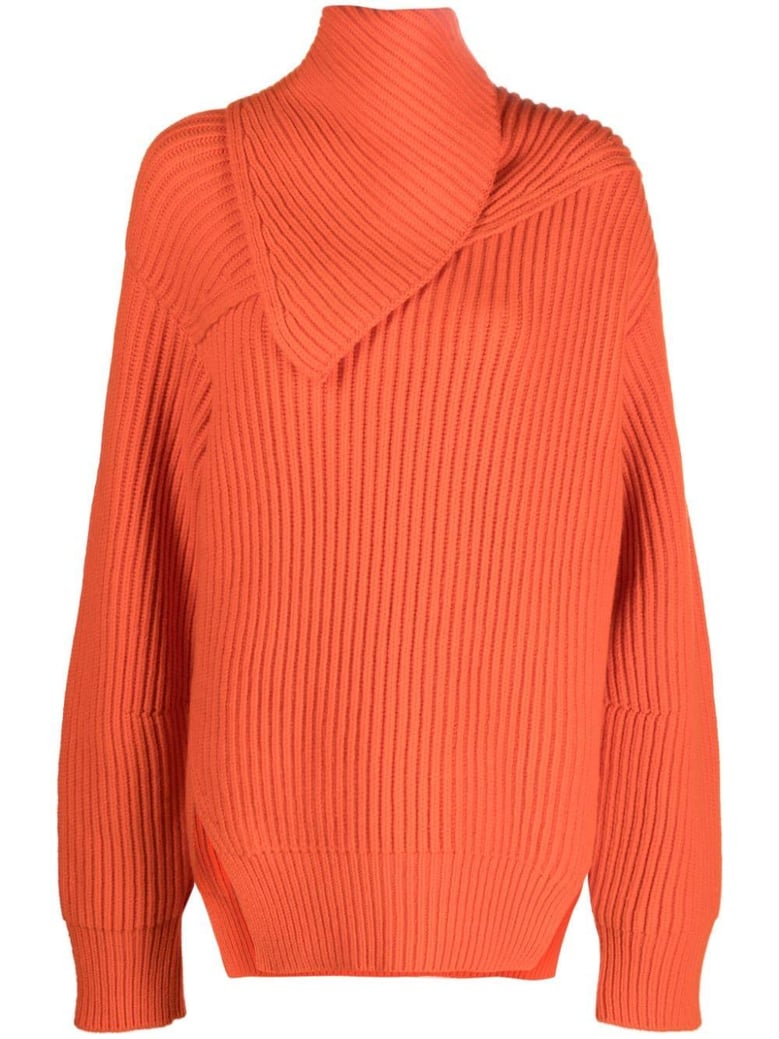 long sleeves foulard neck cardigan by Selfnex