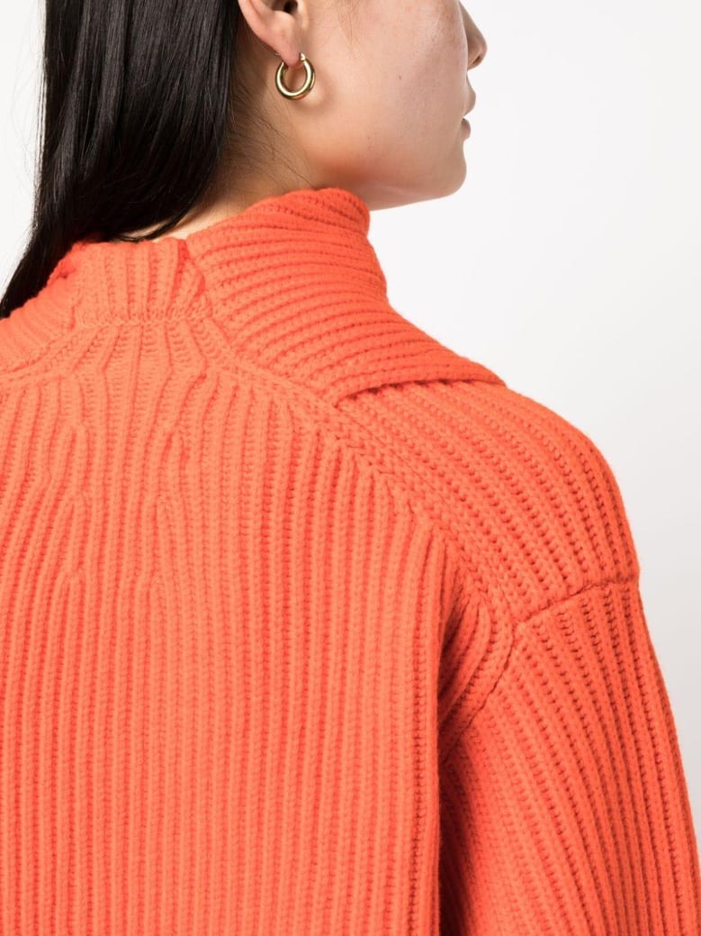 long sleeves foulard neck cardigan by Selfnex