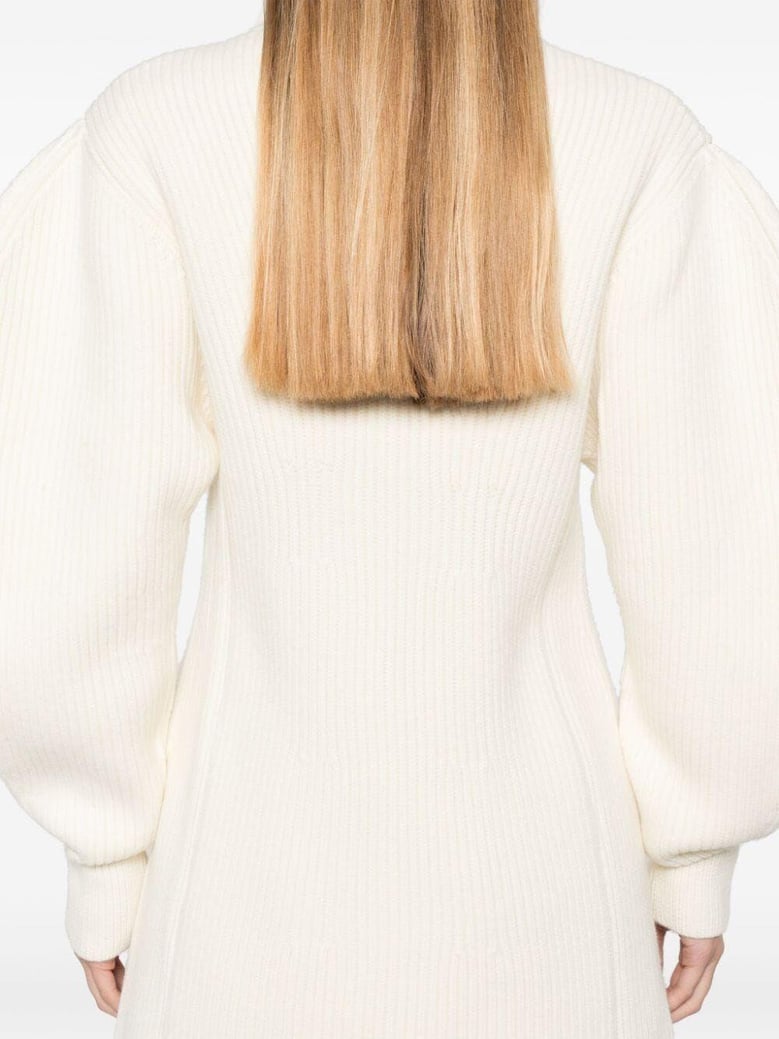 woman`s long sleeves v-neck long cardigan by Selfnex