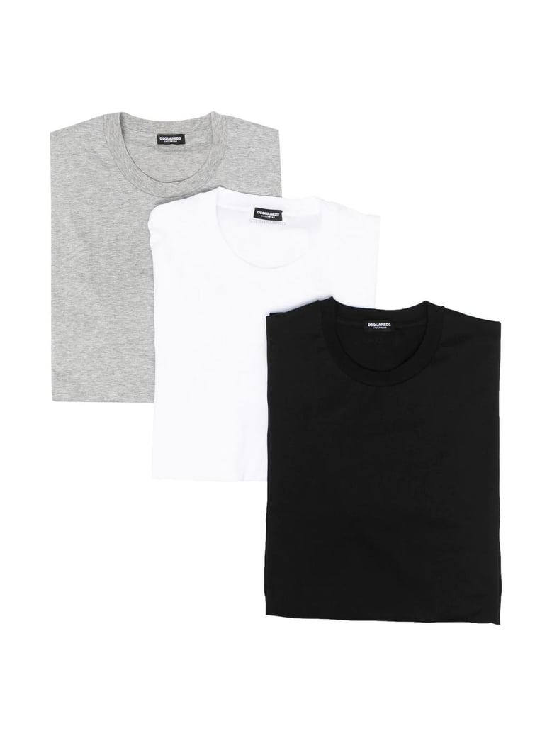 dsquared2 cotton stretch t-shirt tri-pack by Selfnex