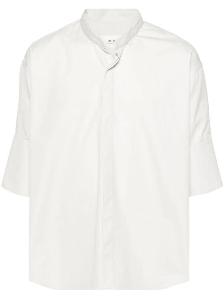 mandarin collar shirt by Selfnex