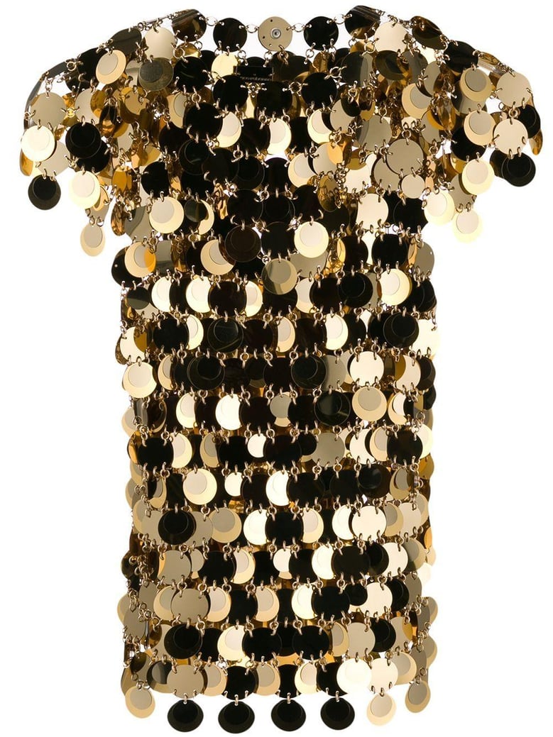 gold sequins top by Selfnex