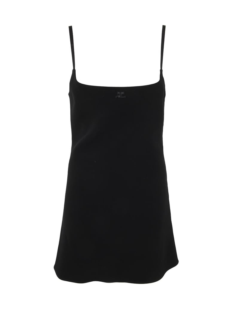a-line crepe dress by Selfnex