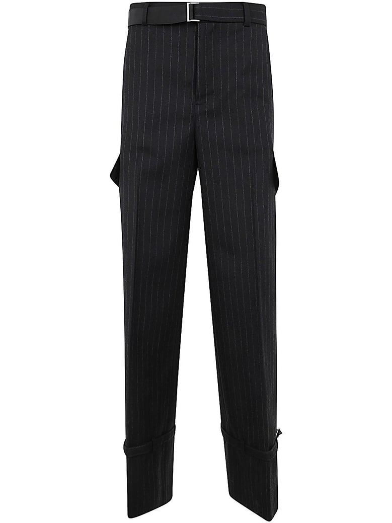 chalk stripe pants by Selfnex