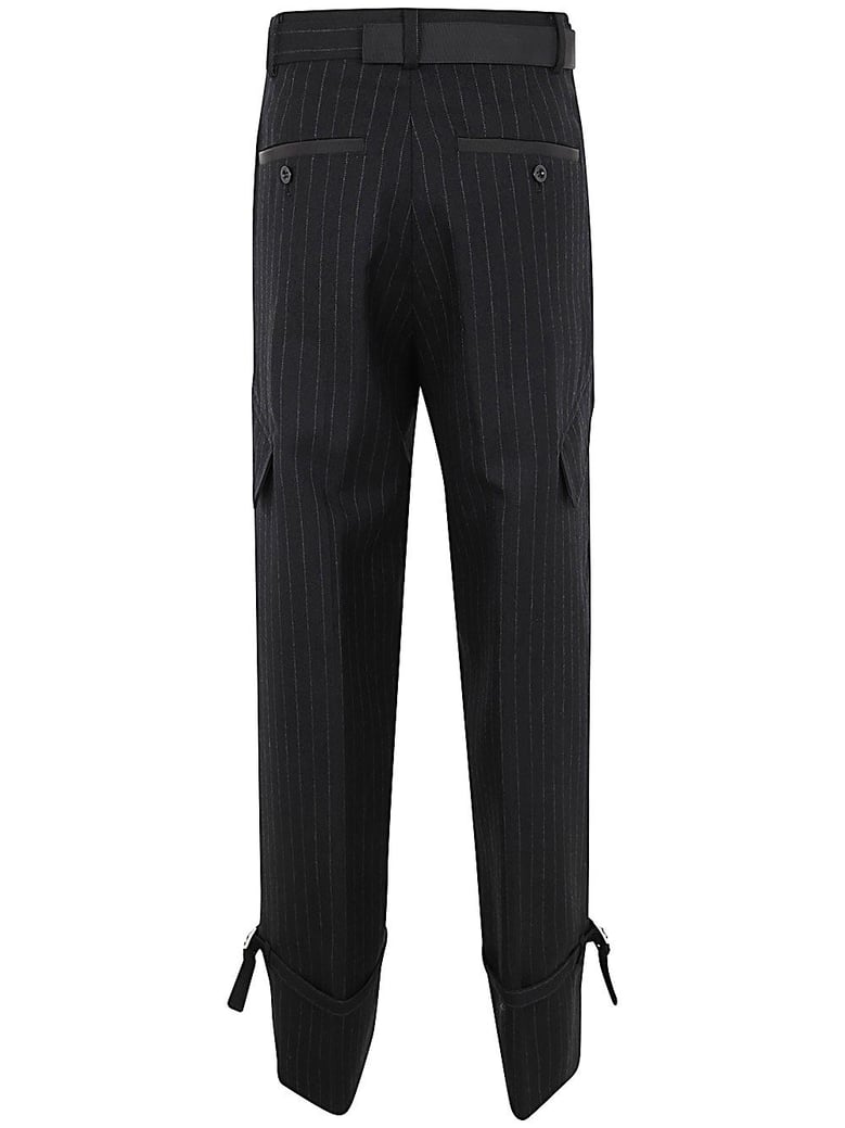chalk stripe pants by Selfnex