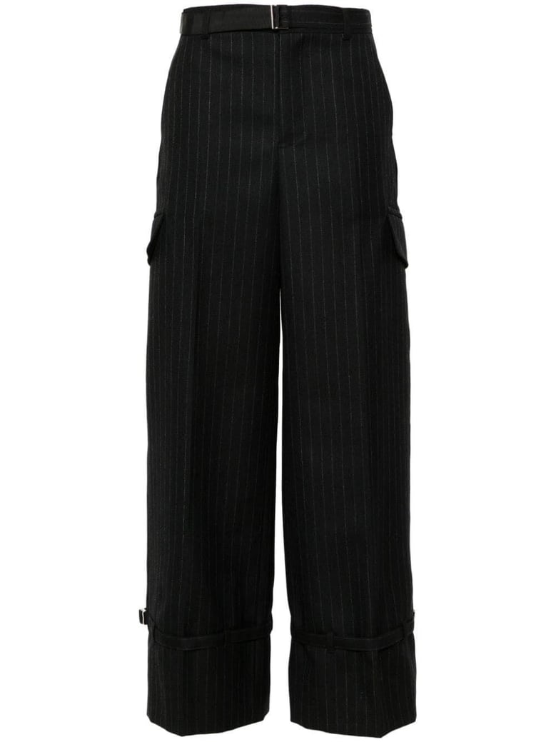 chalk stripe pants by Selfnex