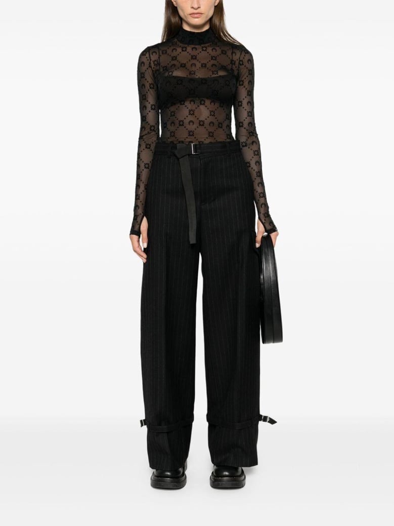 chalk stripe pants by Selfnex