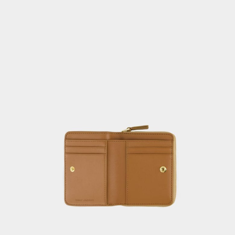 the leather mini compact wallet by Selfnex