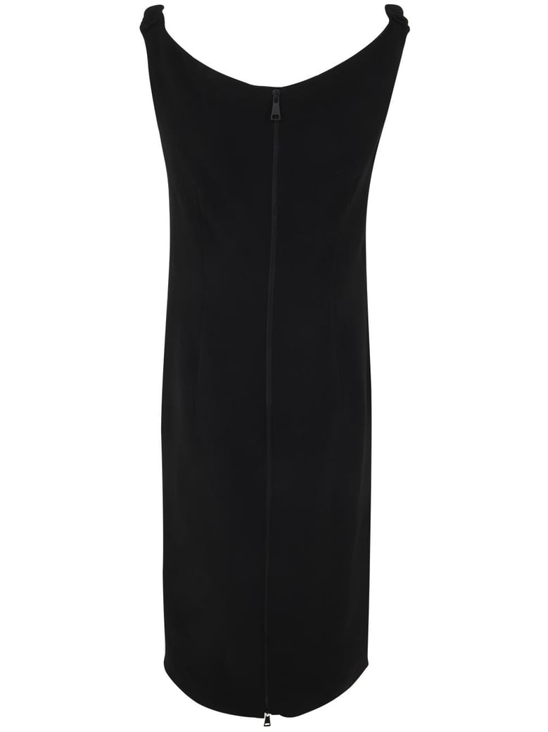 v neck pencil midi dress by Selfnex