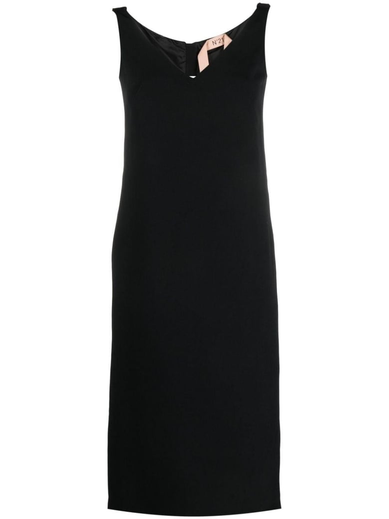 v neck pencil midi dress by Selfnex