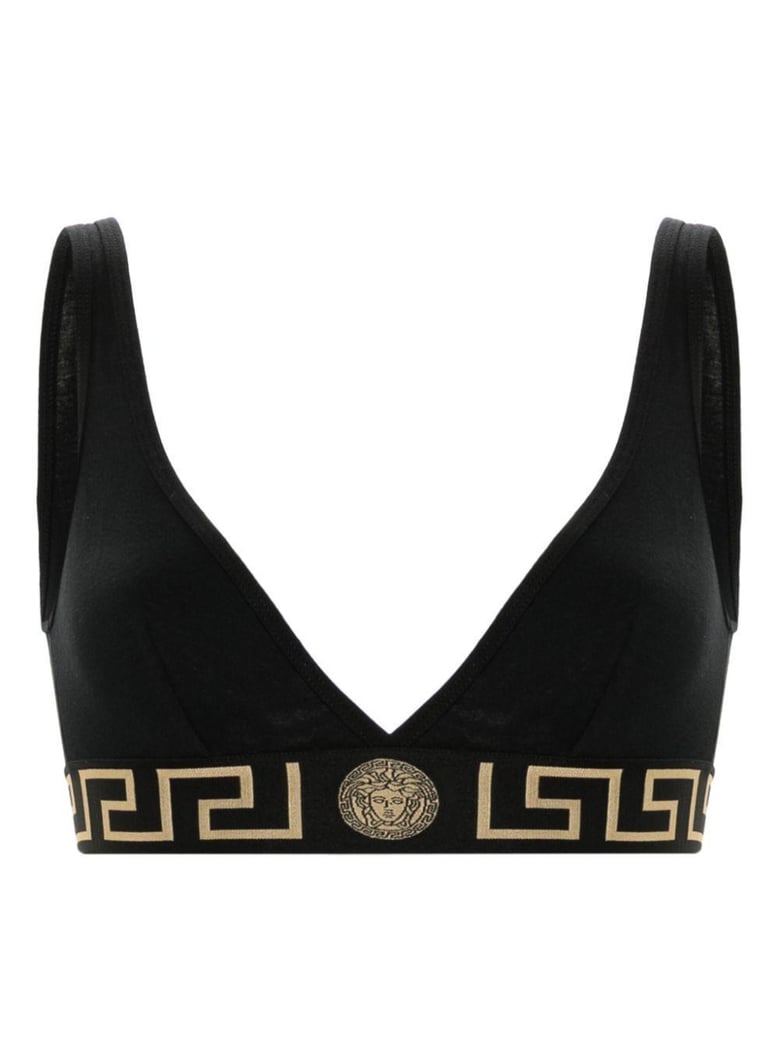 greca border triangle bralette by Selfnex