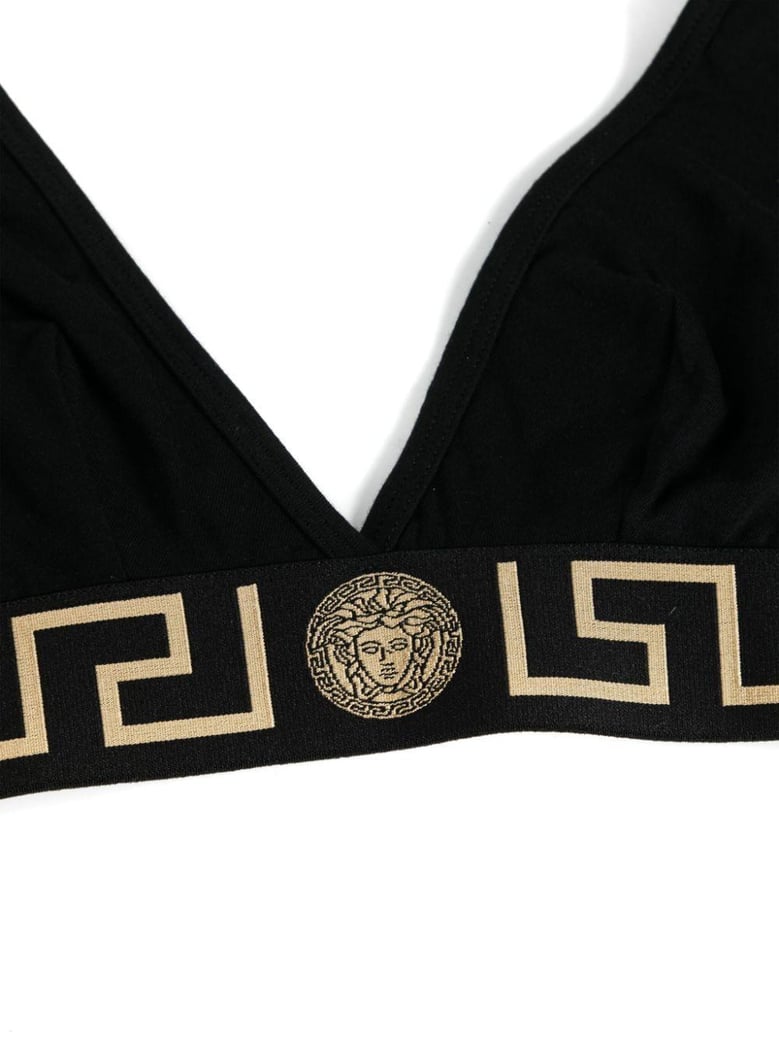 greca border triangle bralette by Selfnex