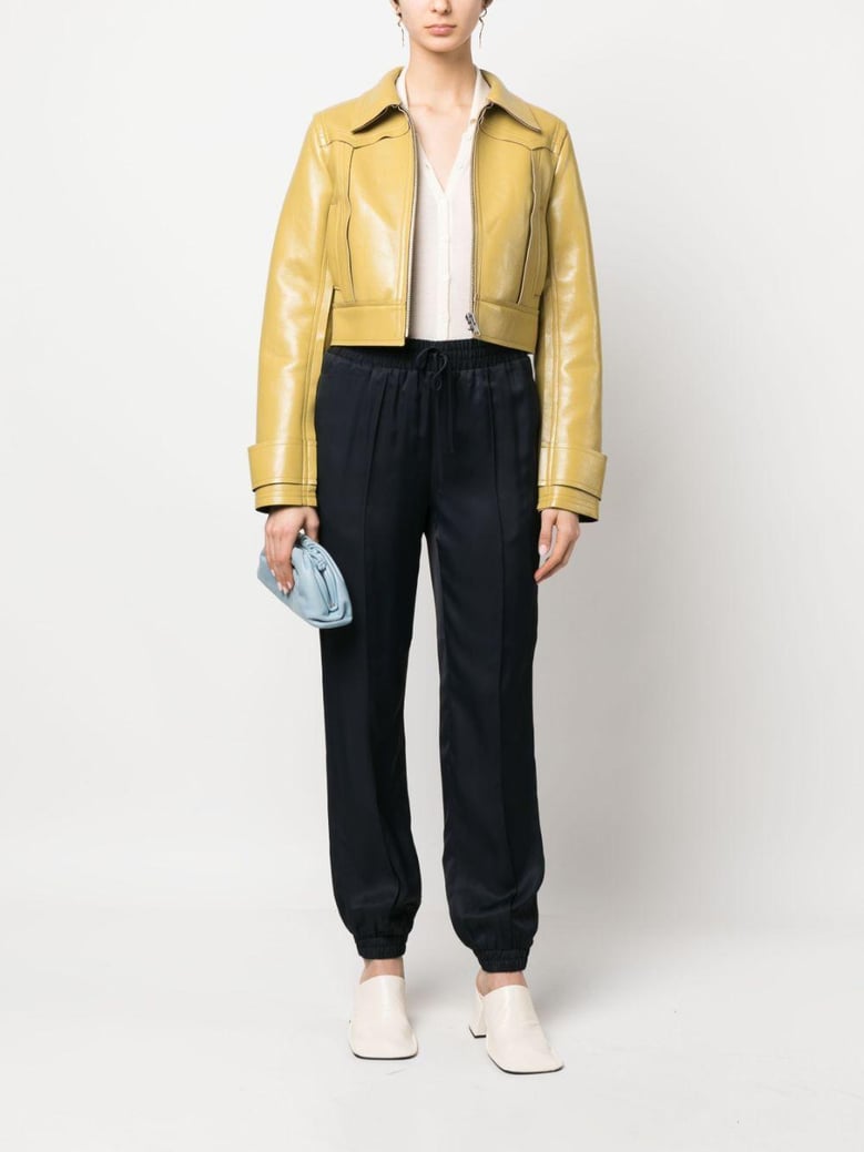 drawstring tapered trousers by Selfnex
