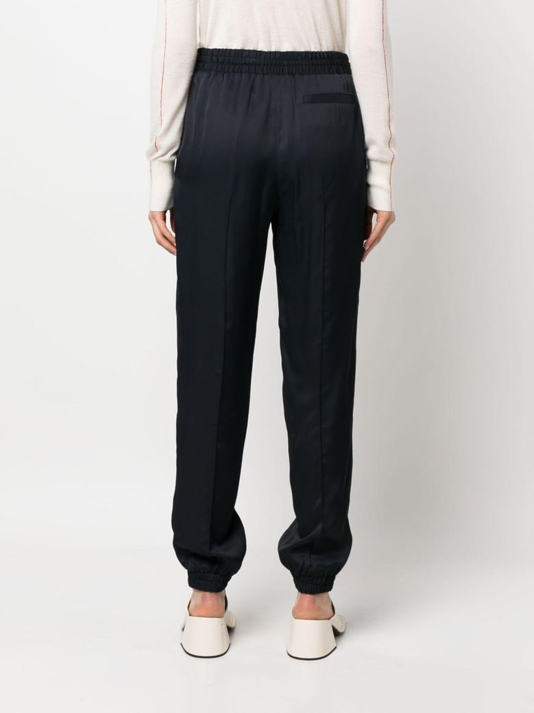 drawstring tapered trousers by Selfnex