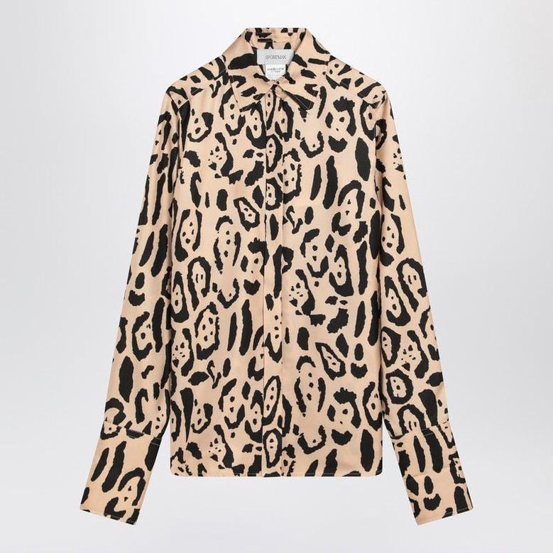 silk animal print shirt by Selfnex
