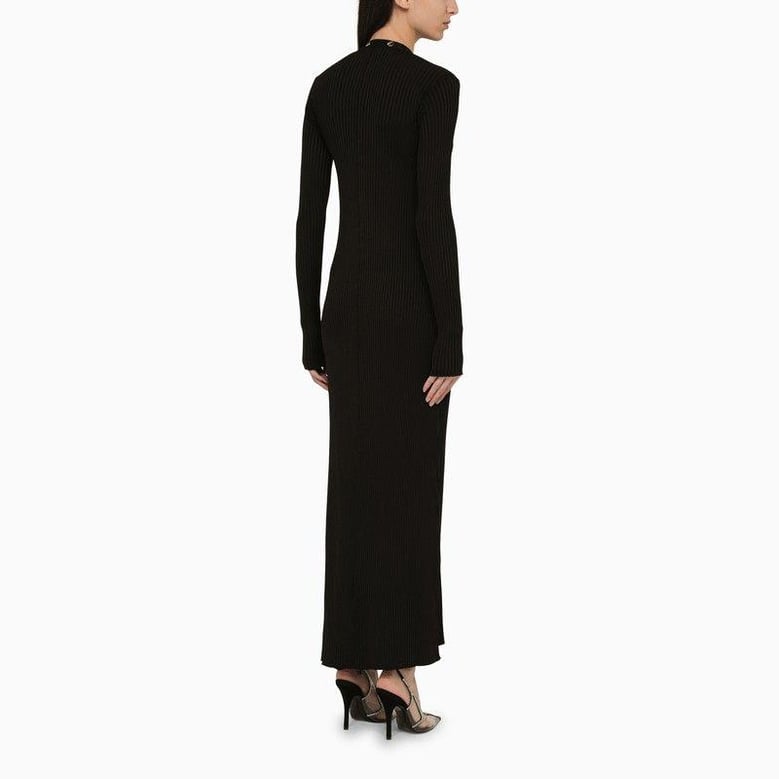 black viscose long cardigan by Selfnex