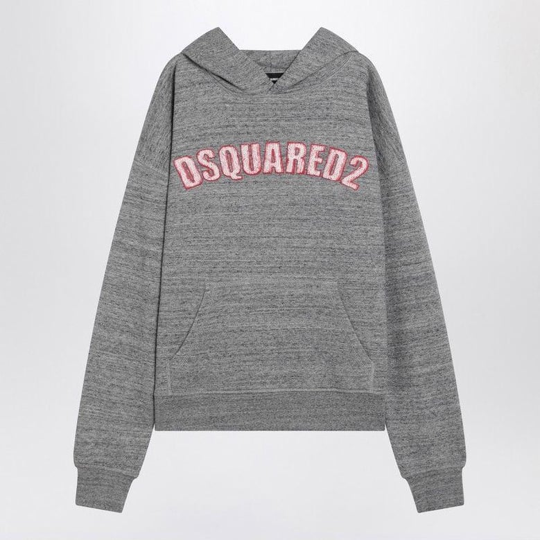 grey cotton sweatshirt with logo by Selfnex