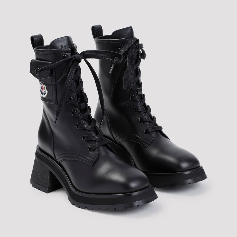 gigi lace-up leather ankle boots by Selfnex