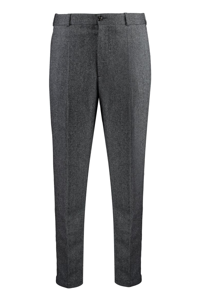 wool blend trousers by Selfnex