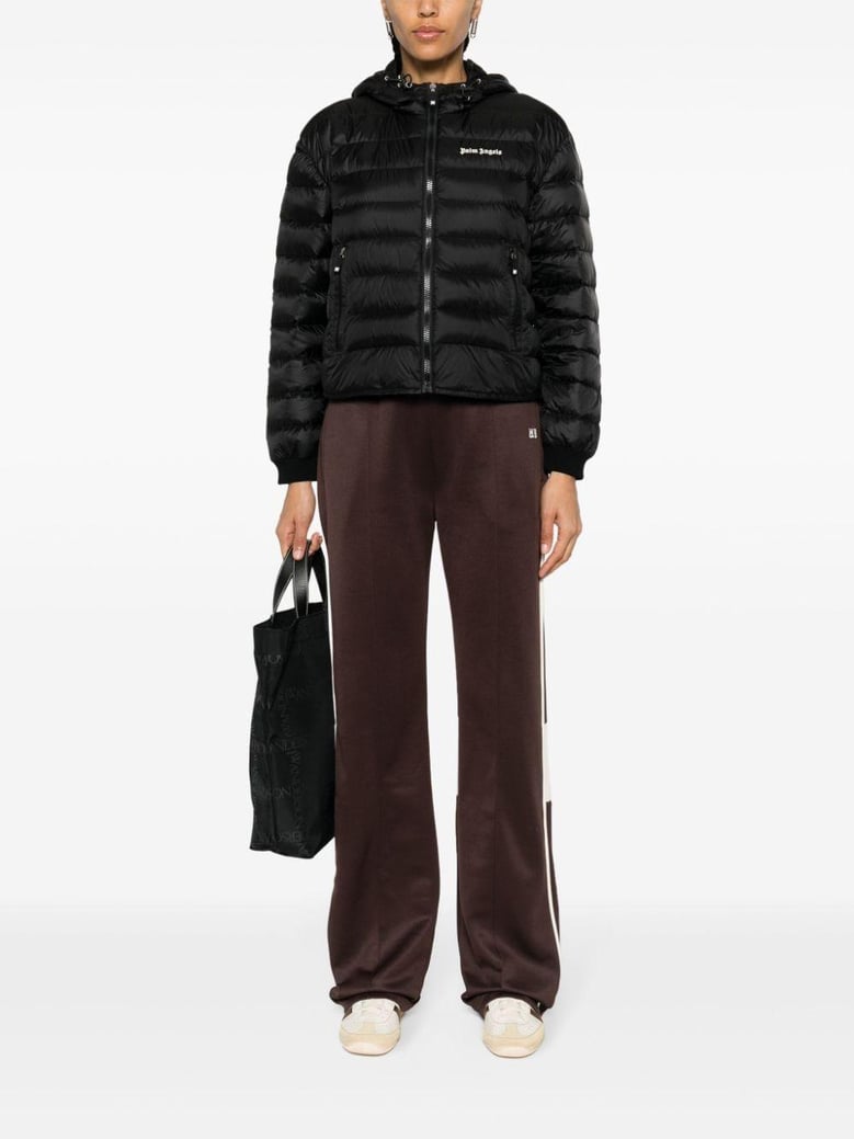 hooded full-zip down jacket by Selfnex