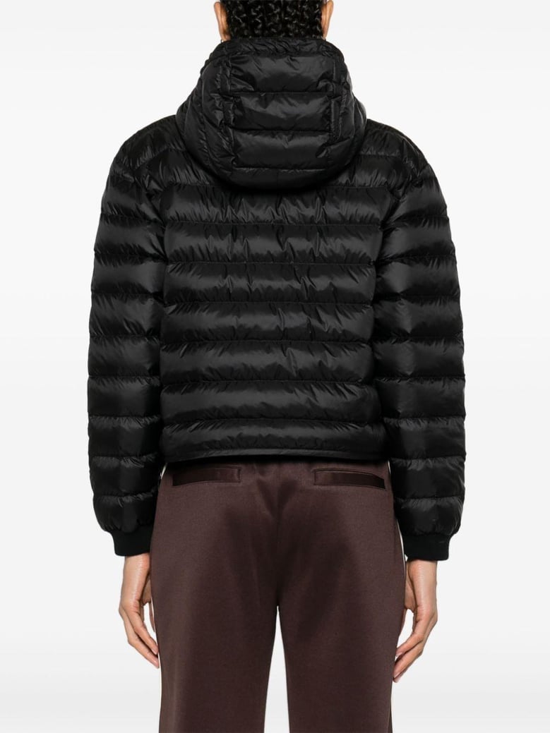 hooded full-zip down jacket by Selfnex