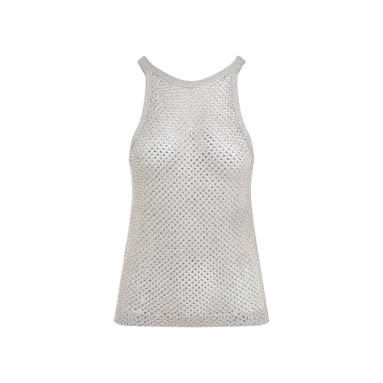 lurex knit top by Selfnex