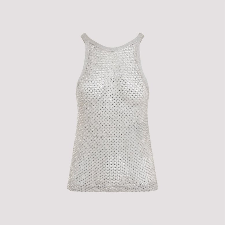 lurex knit top by Selfnex