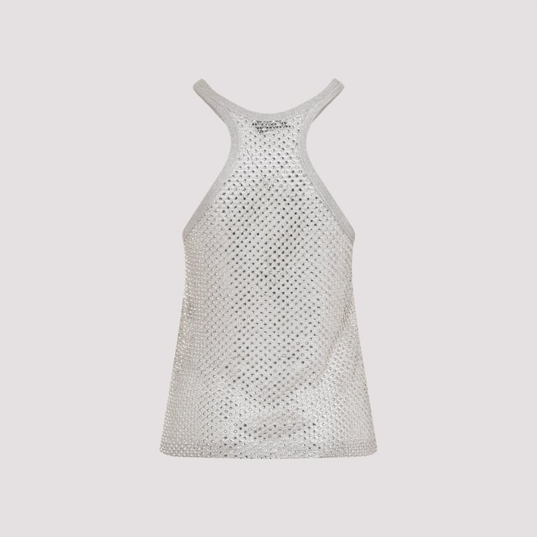 lurex knit top by Selfnex