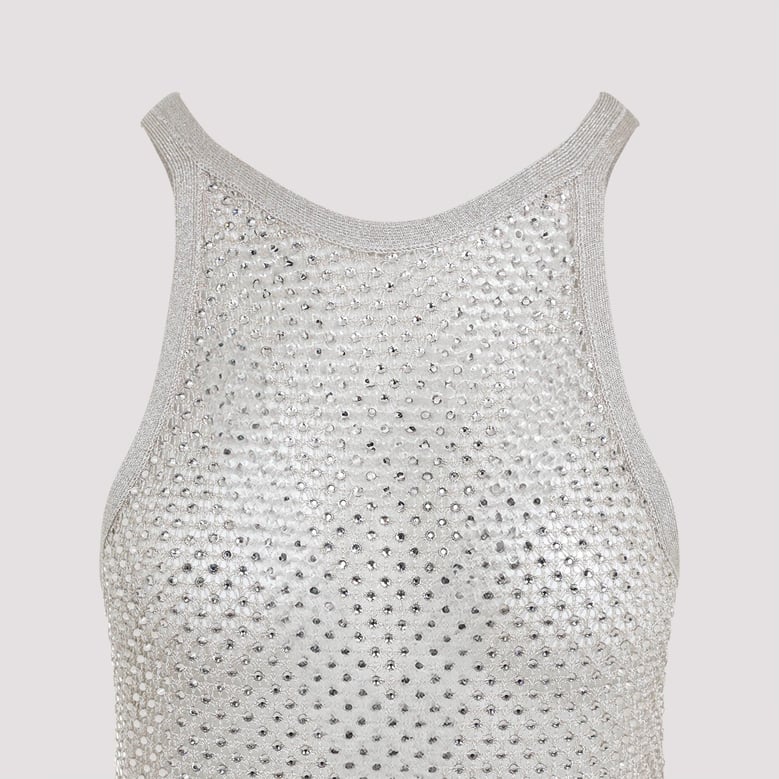 lurex knit top by Selfnex