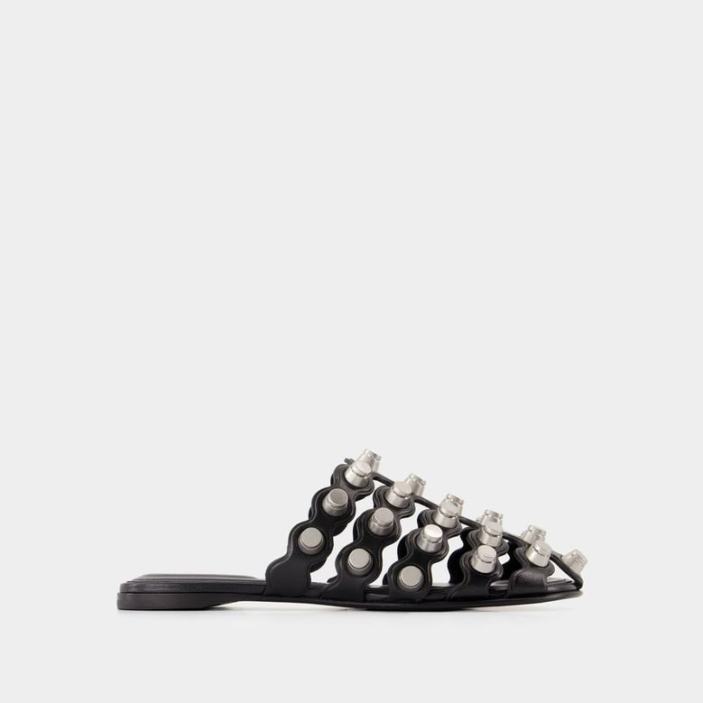 rexa cage slide flat shoes by Selfnex