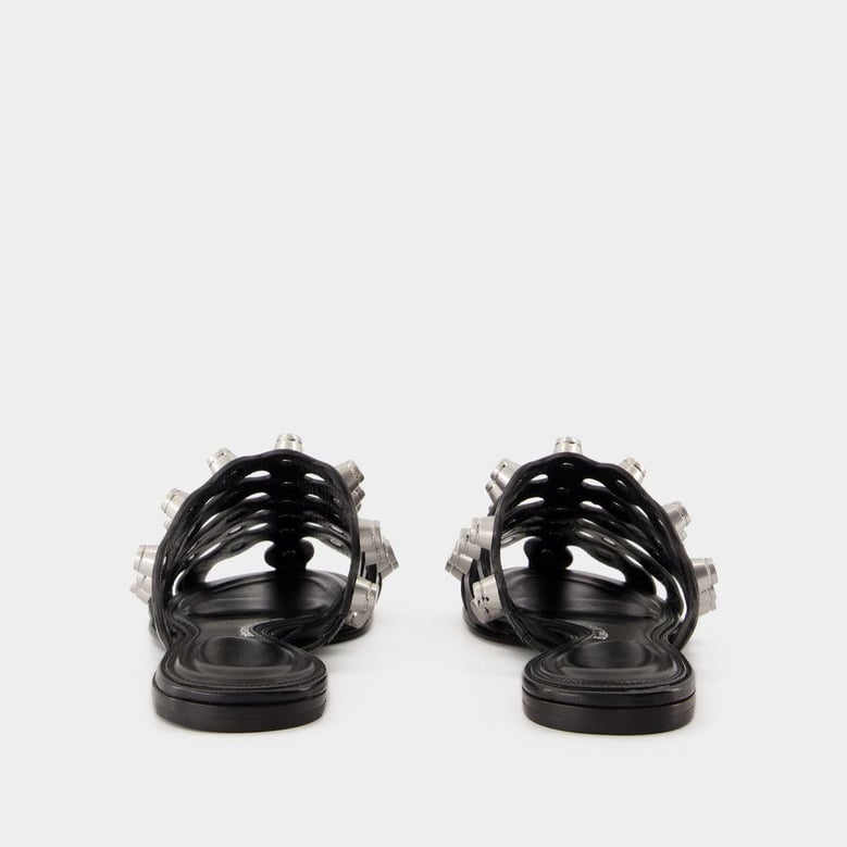 rexa cage slide flat shoes by Selfnex