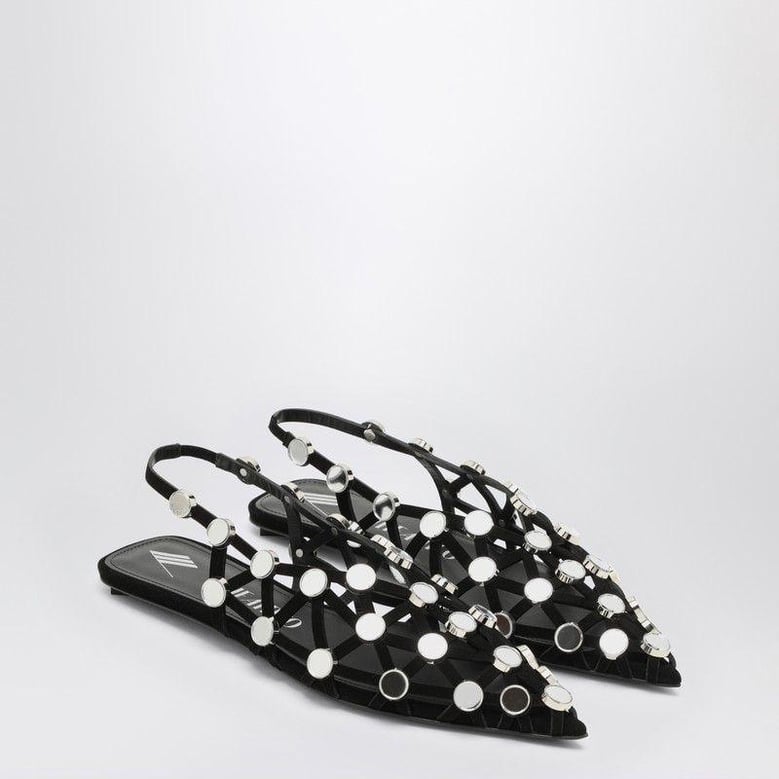 black grid ballerina by Selfnex
