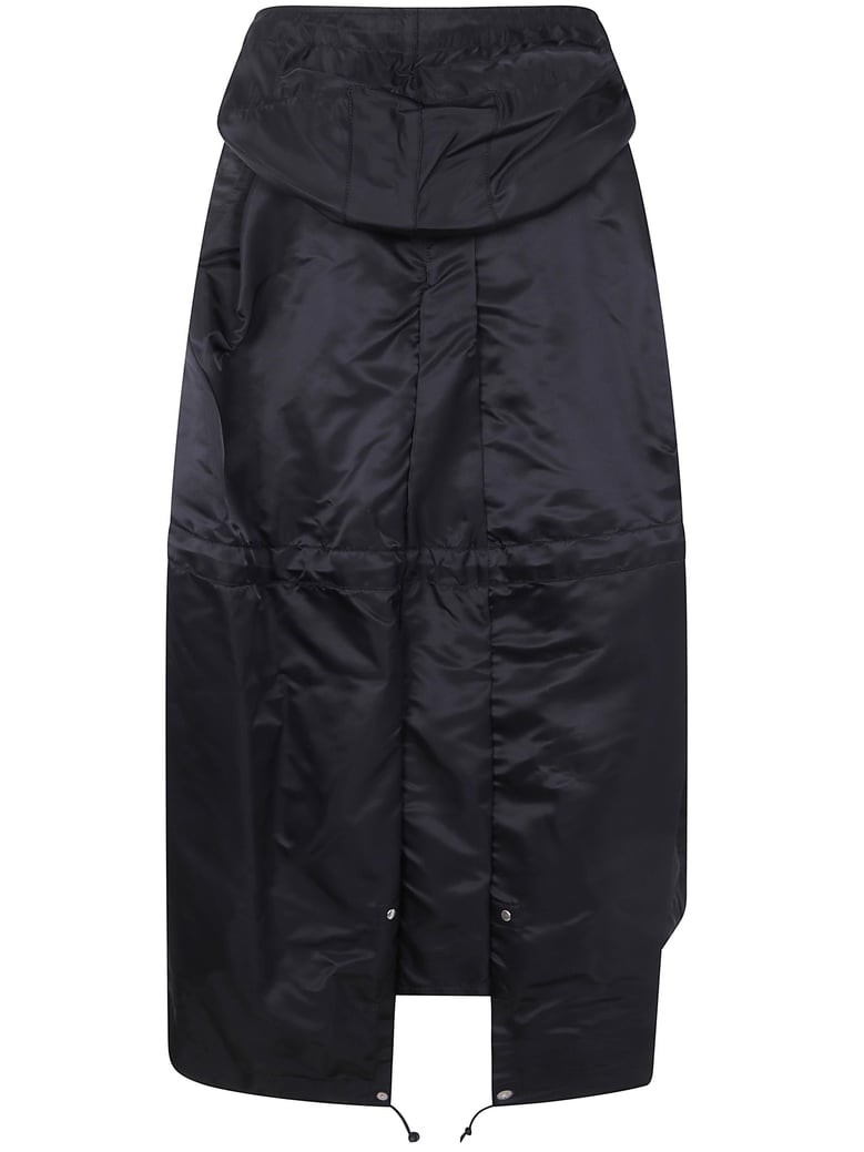 nylon twill hoodie vest by Selfnex