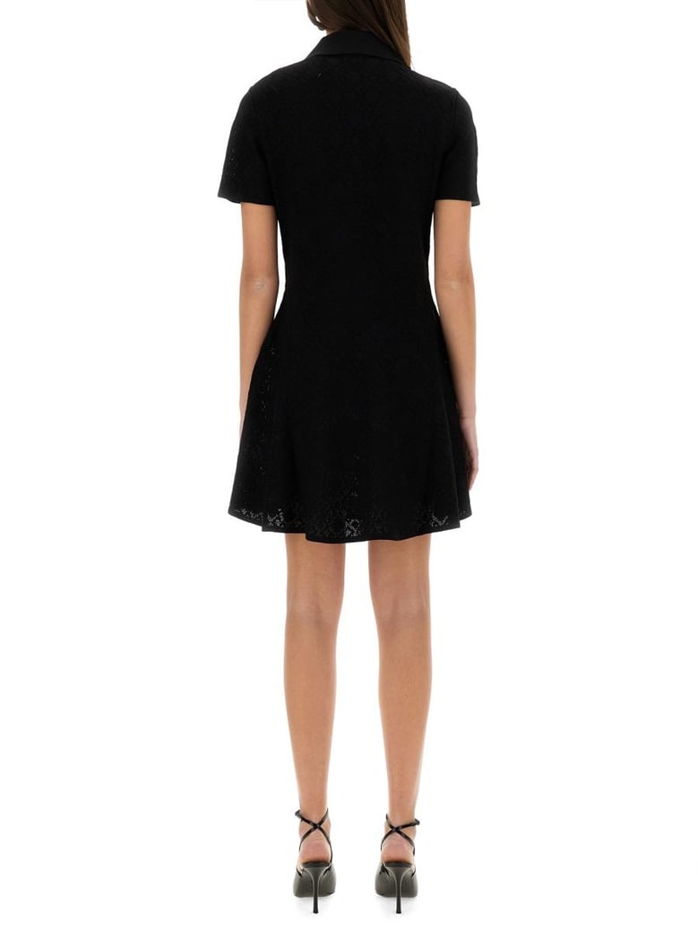 monogram jacquard dress by Selfnex