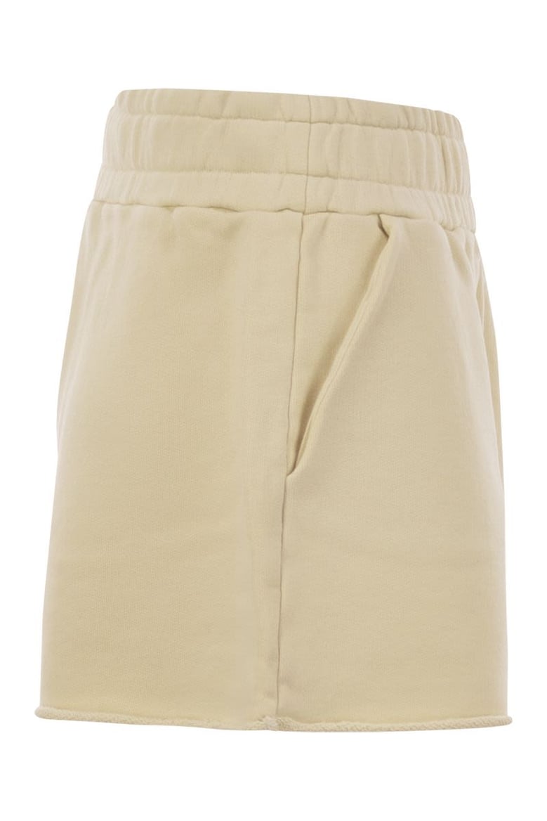 short trousers in compact cotton jersey by Selfnex