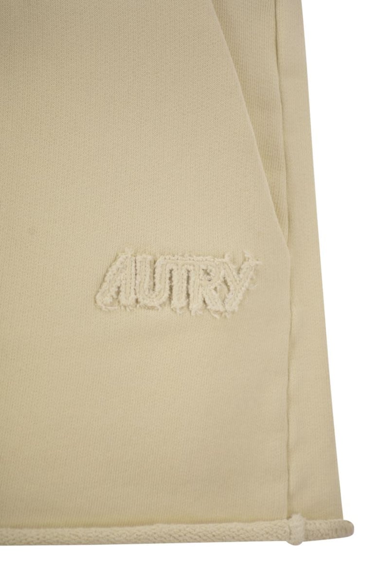 short trousers in compact cotton jersey by Selfnex