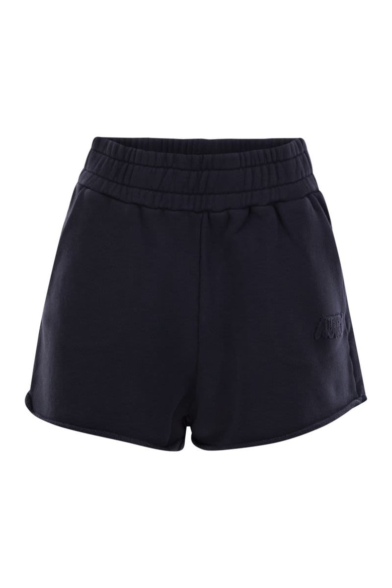 short trousers in compact cotton jersey by Selfnex