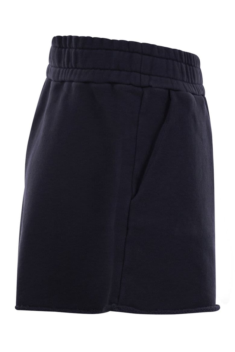 short trousers in compact cotton jersey by Selfnex