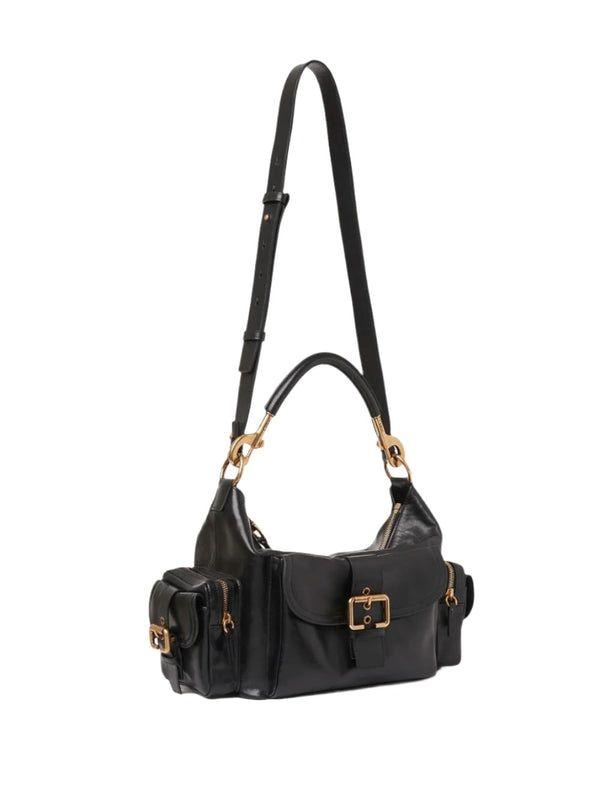 shiny leather camera bag by Selfnex