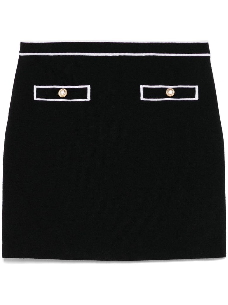 cotton mini skirt by Selfnex