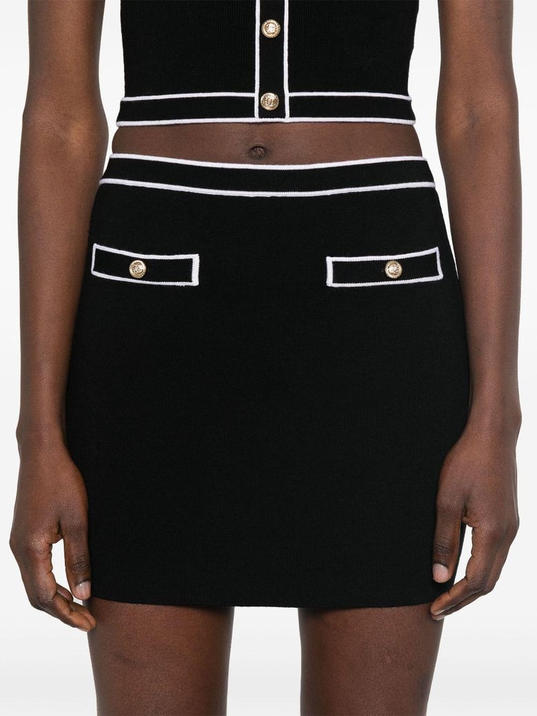 cotton mini skirt by Selfnex