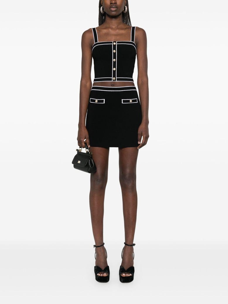 cotton mini skirt by Selfnex