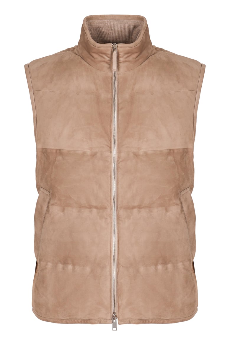 full zip down vest by Selfnex