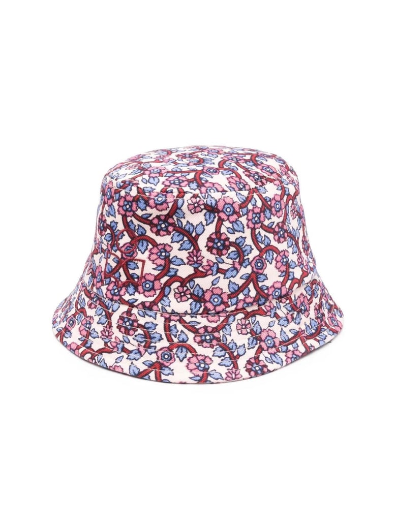 haley floral print logo bucket hat by Selfnex