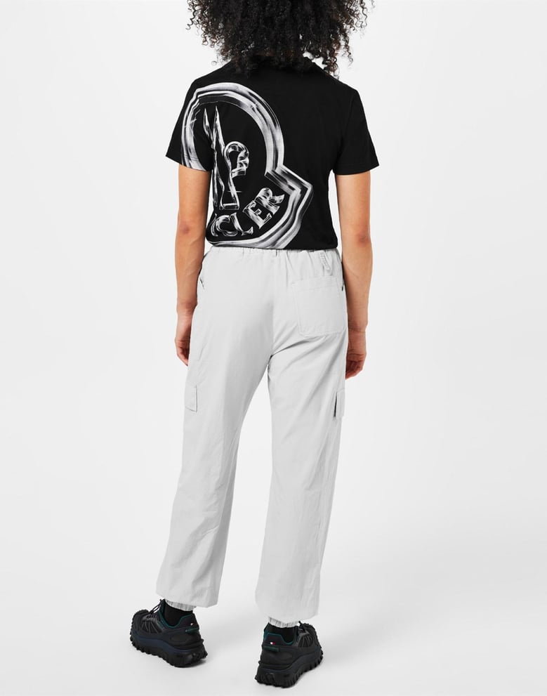 cotton logo cargo trousers by Selfnex