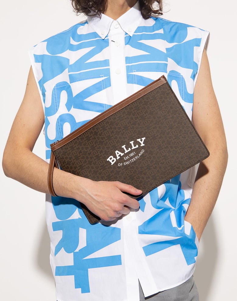 bollis logo large clutch bag by Selfnex