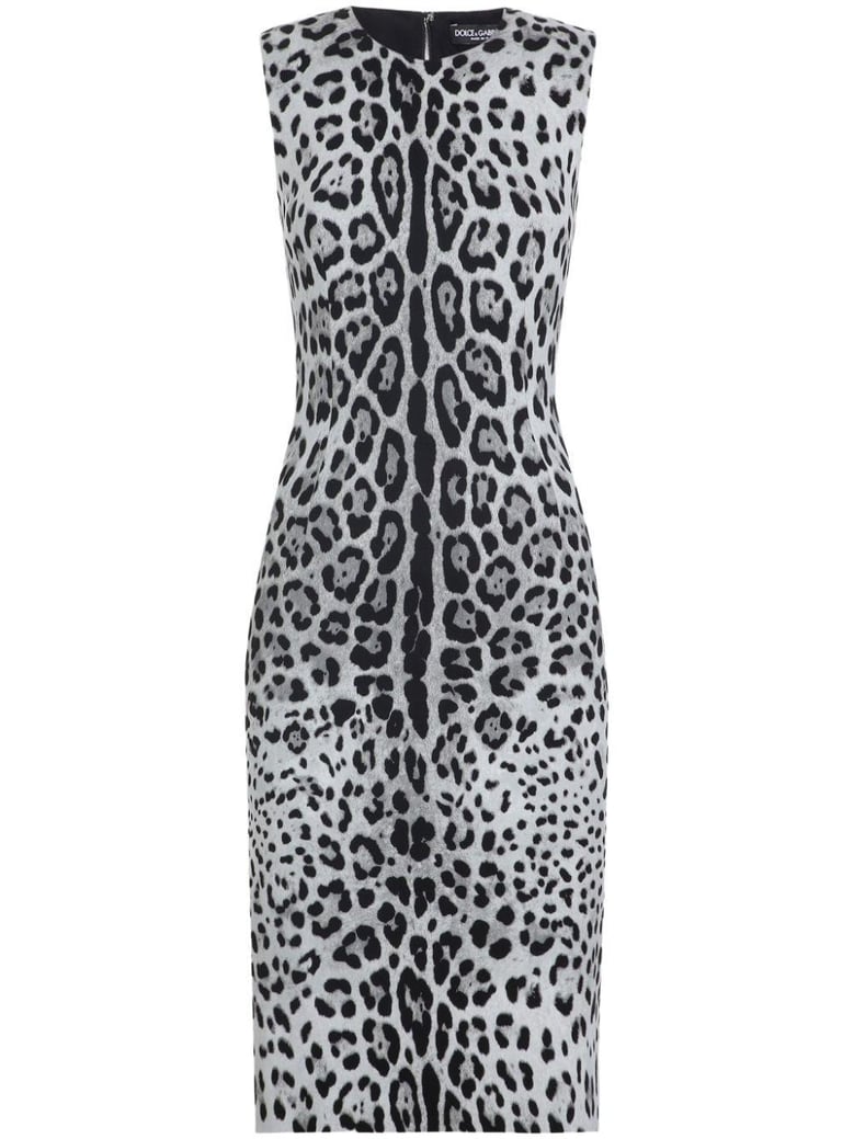 animal print midi dress by Selfnex